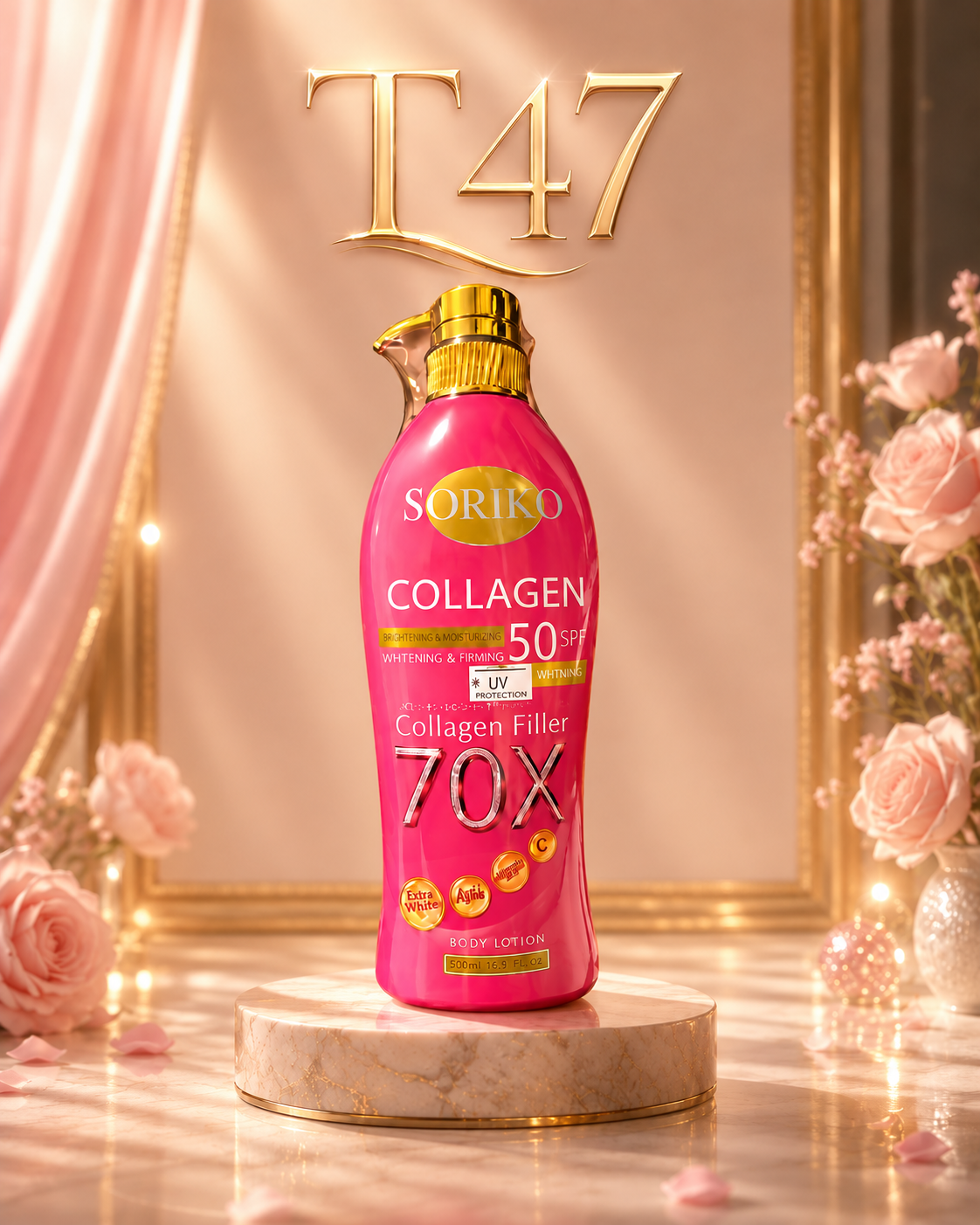 SORIKO COLLAGEN FILLER 70X WHITENING BODY LOTION
