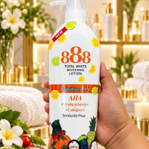 888 TOTAL WHITE WHITENING LOTION AHA LIGHTENING FORMULA