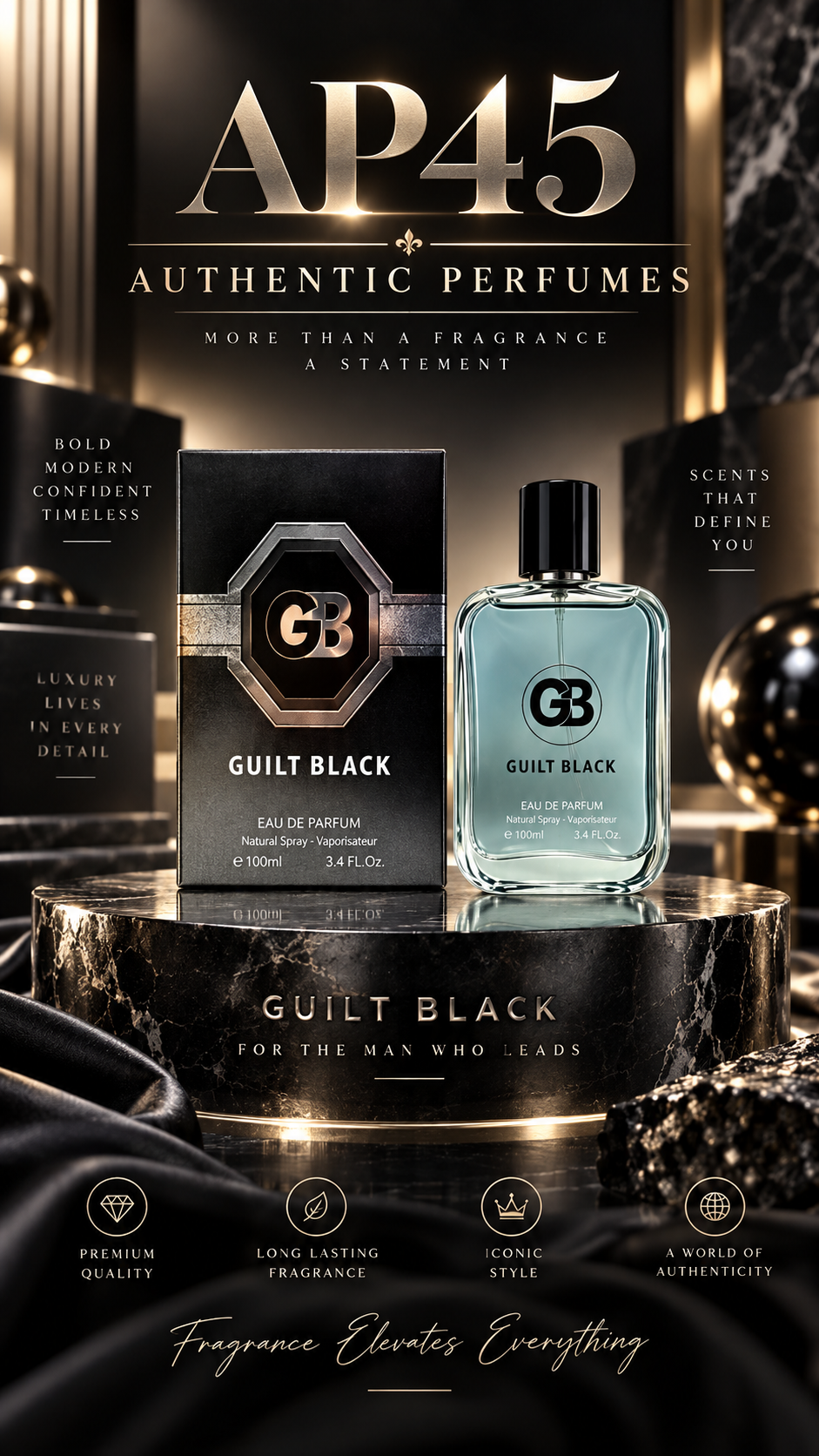 AUTHENTIC Guilt Black for Men (URBAN)