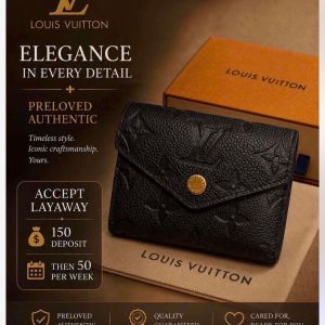 LV black Wallet Preloved Authentic