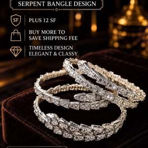 SILVER 925 BANGLE SERPENT DESIGN