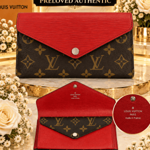 LV MONOGRAM SARAH WALLET – RED
